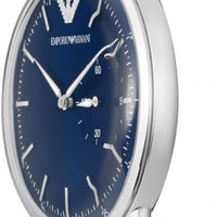 Emporio Armani Aviator Quartz Blue Dial Blue Leather Strap Watch For Men - AR11335