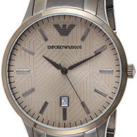 Emporio Armani Renato Quartz Grey Dial Grey Steel Strap Watch For Men - AR11120