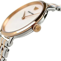 Emporio Armani Modern Slim Analog Mother of Pearl Dial Two Tone Steel Strap Watch For Women - AR11157