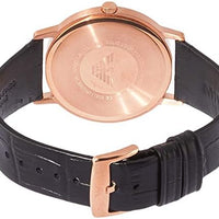 Emporio Armani Kappa Quartz White Dial Black Leather Strap Watch For Men - AR80015