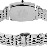 Emporio Armani Gianni T-Bar Quartz White Dial Silver Steel Strap Watch For Women - AR11405