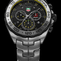 Tag Heuer Formula 1 Senna Limited Edition Chronograph Black Dial Silver Steel Strap Watch for Men - CAZ1013.BA0883