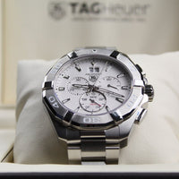 Tag Heuer Aquaracer White Dial Silver Steel Strap Watch for Men - CAY1111.BA0927
