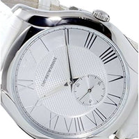 Emporio Armani Dress Quartz Silver Dial Silver Steel Strap Watch For Men - AR11084