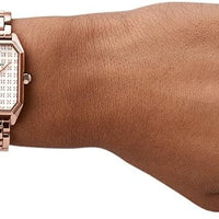 Emporio Armani Gioia Quartz Mother of Pearl Dial Rose Gold Steel Strap Watch For Women - AR11389