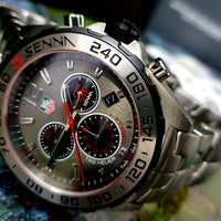 Tag Heuer Formula 1 Special Edition Chronograph Grey Dial Silver Steel Strap Watch for Men - CAZ1012.BA0883