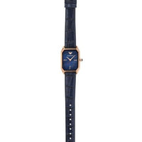 Emporio Armani Gioia Quartz Mother of Pearl Blue Dial Blue Leather Strap Watch For Women - AR11426
