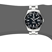 Tag Heuer Aquaracer Automatic Caliber 5 Black Dial Silver Steel Strap Watch for Men - WAN2110.BA0822