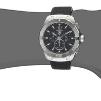 Tag Heuer Aquaracer Chronograph Black Dial Black Rubber Strap Watch for Men - CAY1110.FT6041
