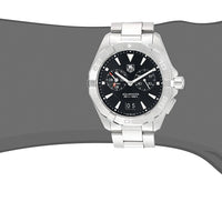 Tag Heuer Aquaracer Quartz Black Dial Silver Steel Strap Watch for Men - WAY111Z.BA0928