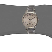 Emporio Armani Renato Quartz Grey Dial Grey Steel Strap Watch For Men - AR11120