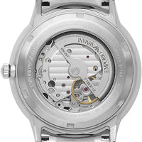 Emporio Armani Meccanico Automatic Black Dial Silver Steel Strap Watch For Men - AR60055