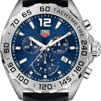 Tag Heuer Formula 1 Chronograph Blue Dial Black Rubber Strap Watch for Men - CAZ101K.FT8024