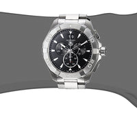 Tag Heuer Aquaracer Chronograph Black Dial Silver Steel Strap Watch for Men - CAY1110.BA0927