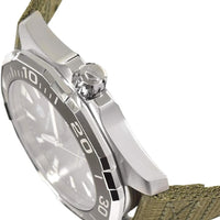 Tag Heuer Aquaracer Black Dial Khakhi Green NATO Strap Watch for Men - WAY101E.FC8222