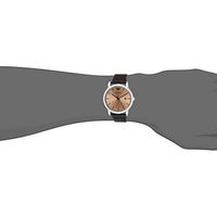 Emporio Armani Luigi Analog Bronze Dial Brown Leather Strap Watch For Men - AR11096