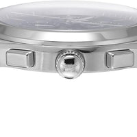 Emporio Armani Chronograph Blue Dial Silver Steel Strap Watch For Men - AR11528