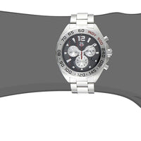 Tag Heuer Formula 1 Chronograph Grey Dial Silver Steel Strap Watch for Men - CAZ1114.BA0877