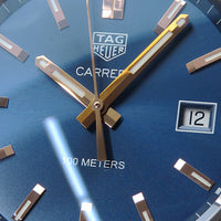 Tag Heuer Carrera Quartz Blue Dial Silver Steel Strap Watch for Women - WAR1112.BA0601