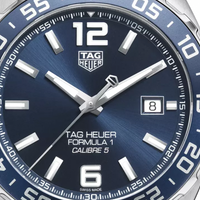 Tag Heuer Formula 1 Bucherer Blue Edition Blue Dial Silver Steel Strap Watch for Men - WAZ2015.BA0842