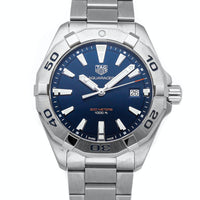 Tag Heuer Aquaracer Blue Dial Silver Steel Strap Watch for Men - WBD1112.BA0928