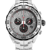 Tag Heuer Formula 1 Special Edition Chronograph Grey Dial Silver Steel Strap Watch for Men - CAZ1012.BA0883