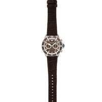 Emporio Armani Diver Chronograph Brown Dial Brown Leather Strap Watch For Men - AR11486