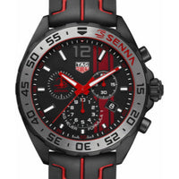 Tag Heuer Formula 1 Ayrton Senna Limited Edition Black Dial Two Tone Rubber Strap Watch for Men - CAZ1019.FT8027