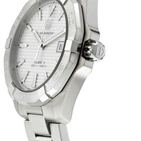 Tag Heuer Aquaracer Automatic White Dial Silver Steel Strap Watch for Men - WAY2111.BA0928
