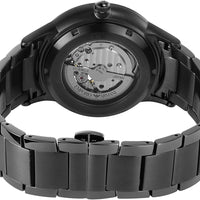Emporio Armani Renato Automatic Blue Dial Grey Steel Strap Watch For Men - AR60056