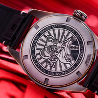 Tag Heuer Autavia Calibre 5 Chinese New Year Maroon Dial Maroon Leather Strap Watch for Men - WBE5193.FC8300