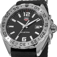 Tag Heuer Formula 1 Quartz Black Dial Black NATO Strap Watch for Men - WAZ1015.FC8198
