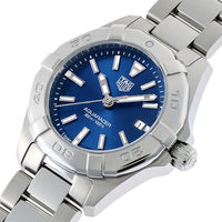 Tag Heuer Aquaracer Blue Dial Silver Steel Strap Watch for Women - WBD1412.BA0741
