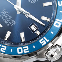 Tag Heuer Formula 1 Bucherer Blue Edition Blue Dial Silver Steel Strap Watch for Men - WAZ2015.BA0842