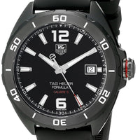 Tag Heuer Formula 1 Automatic Black Dial Black Rubber Strap Watch for Men - WAZ2115.FT8023