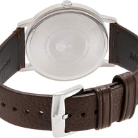 Emporio Armani Luigi Quartz Grey Dial Brown Leather Strap Watch For Men - AR11175