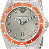 Emporio Armani Sigma Quartz Grey Dial Grey Steel Strap Watch For Men - AR11178