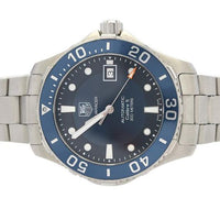 Tag Heuer Aquaracer Caliber 5 Automatic Blue Dial Silver Steel Strap Watch for Men - WAN2111.BA0822