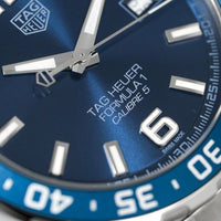 Tag Heuer Formula 1 Bucherer Blue Edition Blue Dial Silver Steel Strap Watch for Men - WAZ2015.BA0842