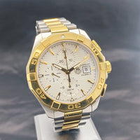Tag Heuer Aquaracer Caliber 16 Automatic White Dial Two Tone Steel Strap Watch for Men - CAY2121.BB0923