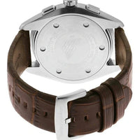 Emporio Armani Claudio Chronograph Brown Dial Brown Leather Strap Watch For Men - AR11482