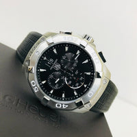 Tag Heuer Aquaracer Chronograph Black Dial Black Rubber Strap Watch for Men - CAY1110.FT6041