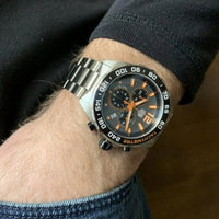 Tag Heuer Formula 1 Chronograph Ceramic Black Dial Silver Steel Strap Watch for Men - CAZ101AH.BA0842