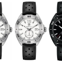 Tag Heuer Formula 1 Quartz White Dial Black Rubber Strap Watch for Men - WAZ2114.FT8023