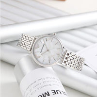 Emporio Armani Mother of Pearl Dial Silver Steel Strap Watch For Women - AR11112