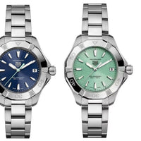 Tag Heuer Aquaracer Blue Dial Silver Steel Strap Watch for Women - WBD131D.BA0748