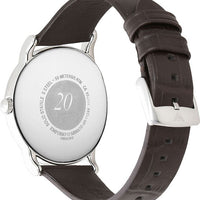 Emporio Armani Luigi Analog Bronze Dial Brown Leather Strap Watch For Men - AR11096
