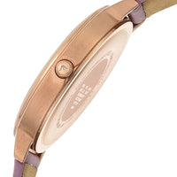 Emporio Armani Kappa Mother Of Pearl White Dial Pink Leather Strap Watch For Women - AR11130