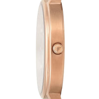 Emporio Armani Kappa Mother Of Pearl White Dial Pink Leather Strap Watch For Women - AR11130