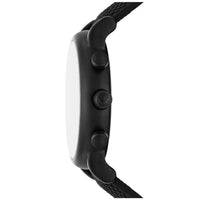 Emporio Armani Luigi Analog Black Dial Black Leather Strap Watch For Men - AR11450